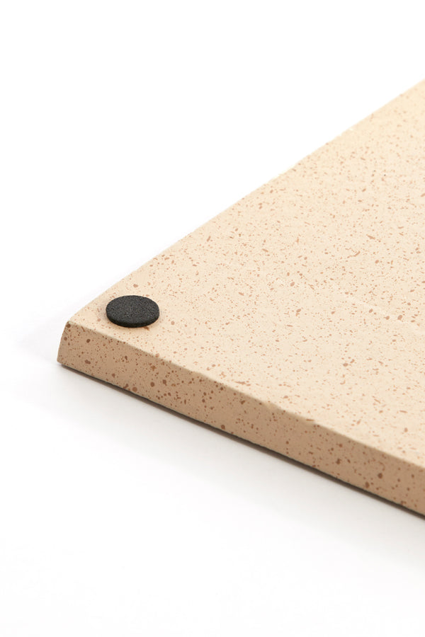 Dish 20x20x1,5 cm MAES sand+light brown spotted