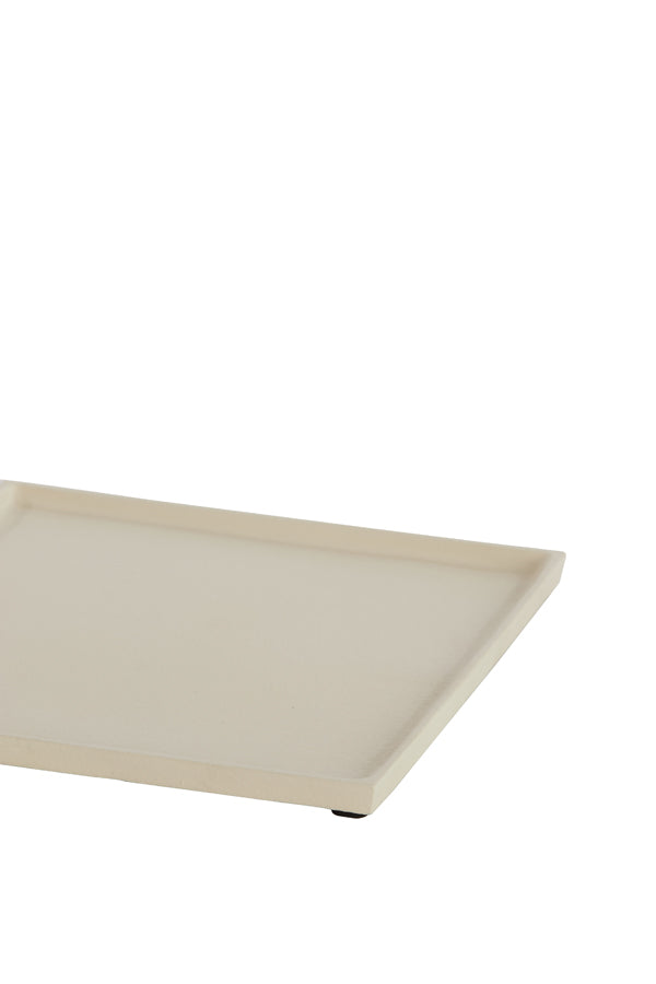 Dish 39,5x39,5x1,5 cm MAES cream