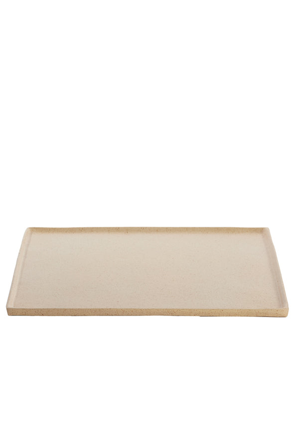 Dish 39,5x39,5x1,5 cm MAES sand+light brown spotted