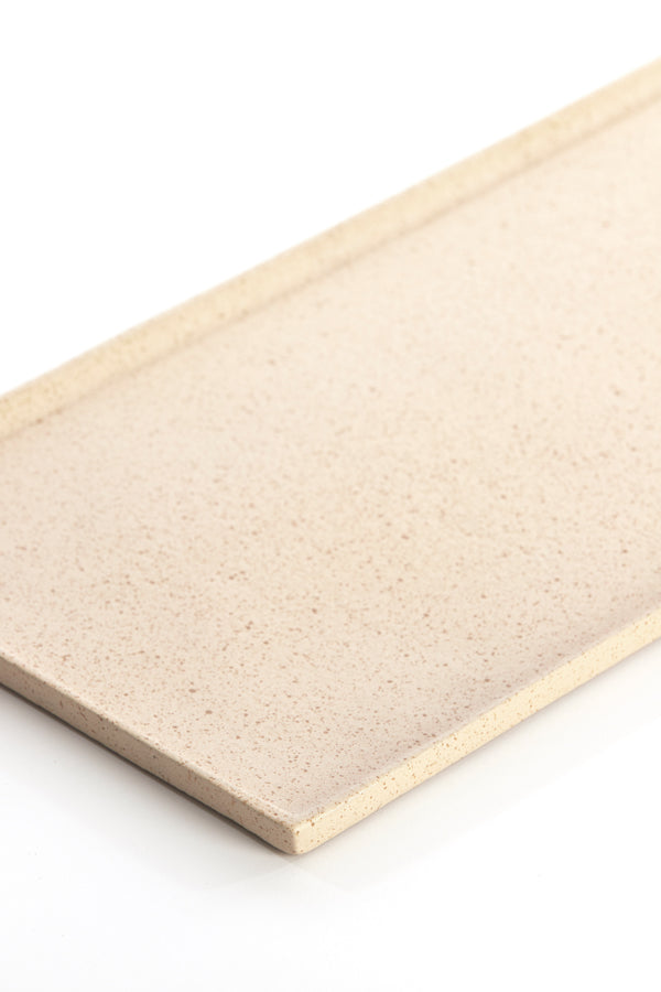 Dish 49x19x1 cm MAES sand+light brown spotted