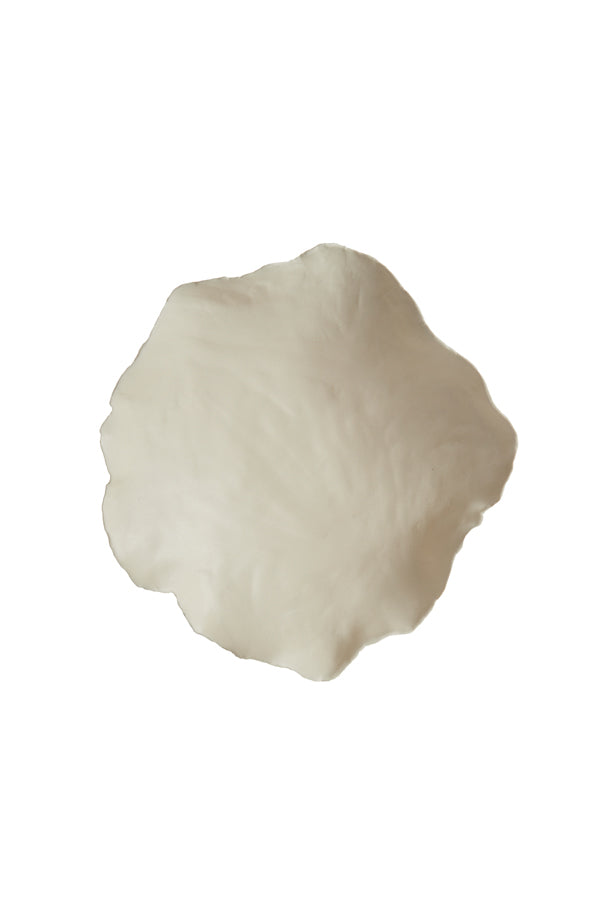 Dish 21,5x18,5x6,5 cm BANDA ceramics cream