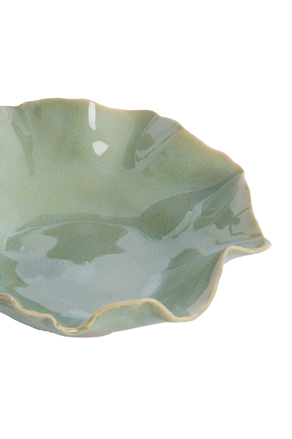 Dish 21,5x18,5x6,5 cm BANDA ceramics mint green
