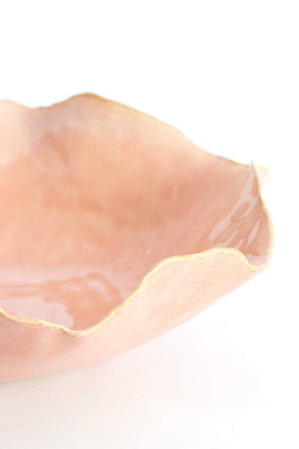 Dish 21,5x18,5x6,5 cm BANDA ceramics pink
