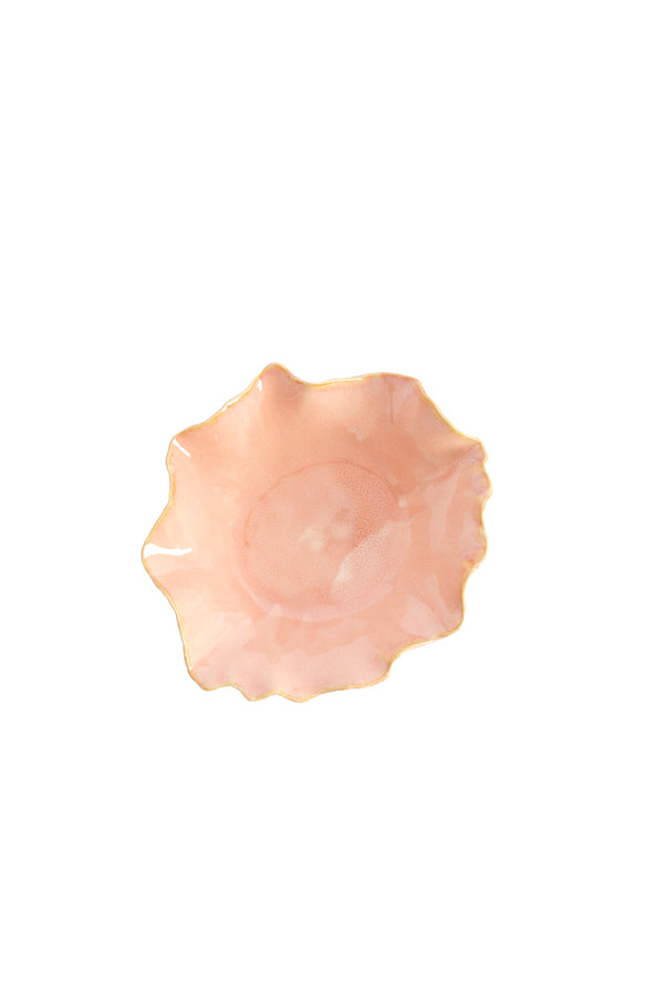 Dish 21,5x18,5x6,5 cm BANDA ceramics pink