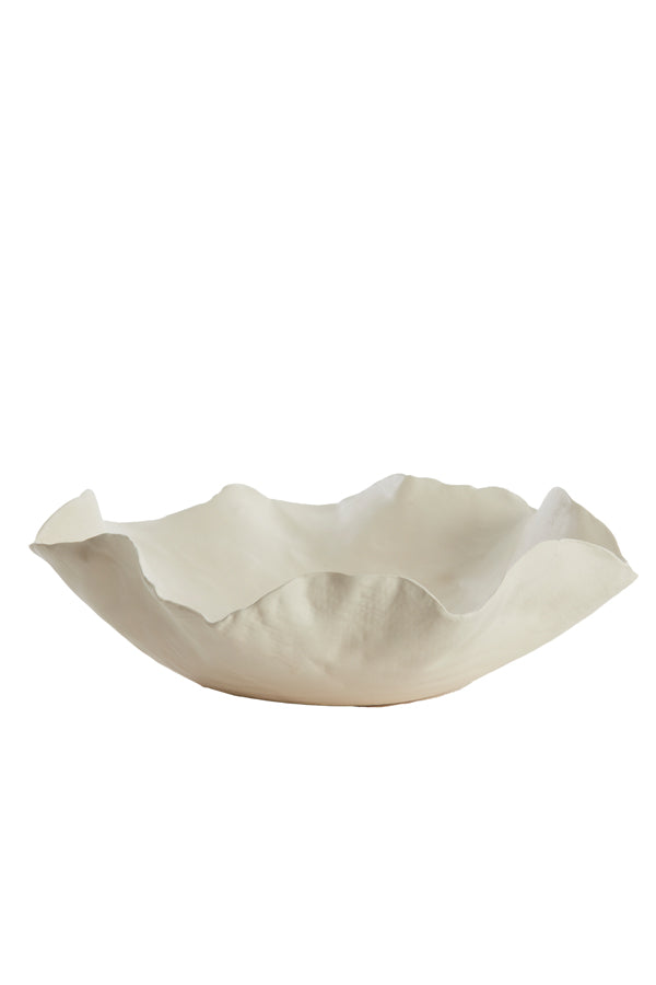 Dish 34x31x11 cm BANDA ceramics cream
