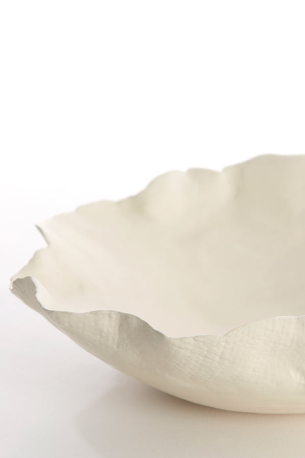 Dish 34x31x11 cm BANDA ceramics cream