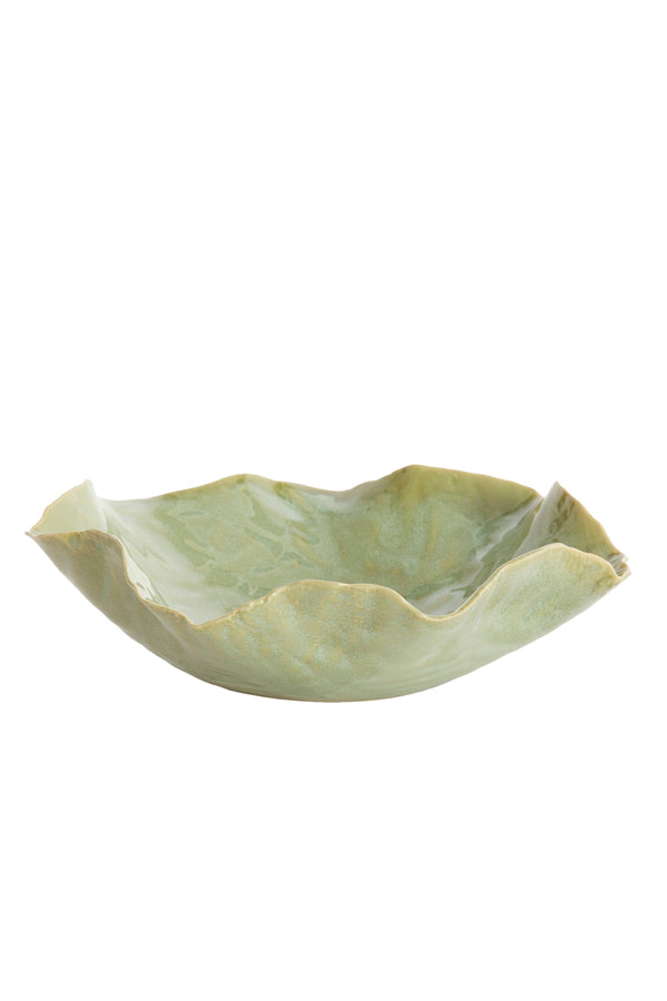 Dish 34x31x11 cm BANDA ceramics mint green