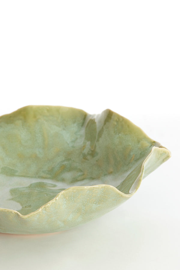 Dish 34x31x11 cm BANDA ceramics mint green