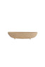 Dish on base 38x15x9 cm ROSANA sand+light brown