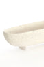 Dish on base 38x15x9 cm ROSANA white+grey