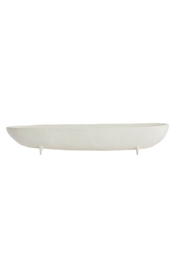 Dish on base 50x14x9 cm ROSANA cream