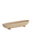 Dish on base 50x14x9 cm ROSANA sand+light brown