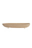 Dish on base 50x14x9 cm ROSANA sand+light brown