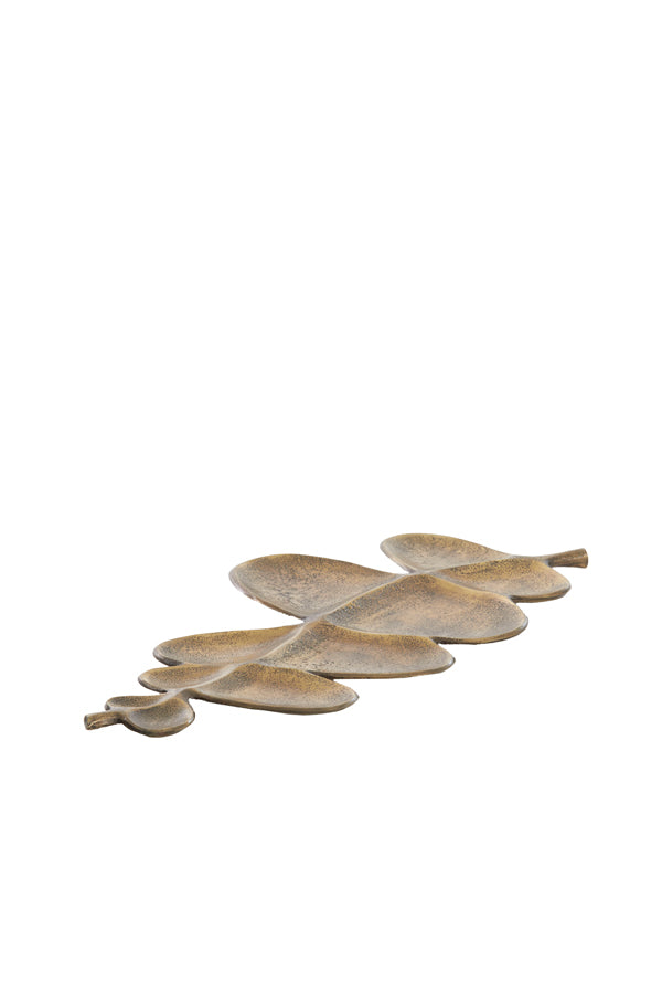 Dish 52x52x2 cm AKAKI antique bronze