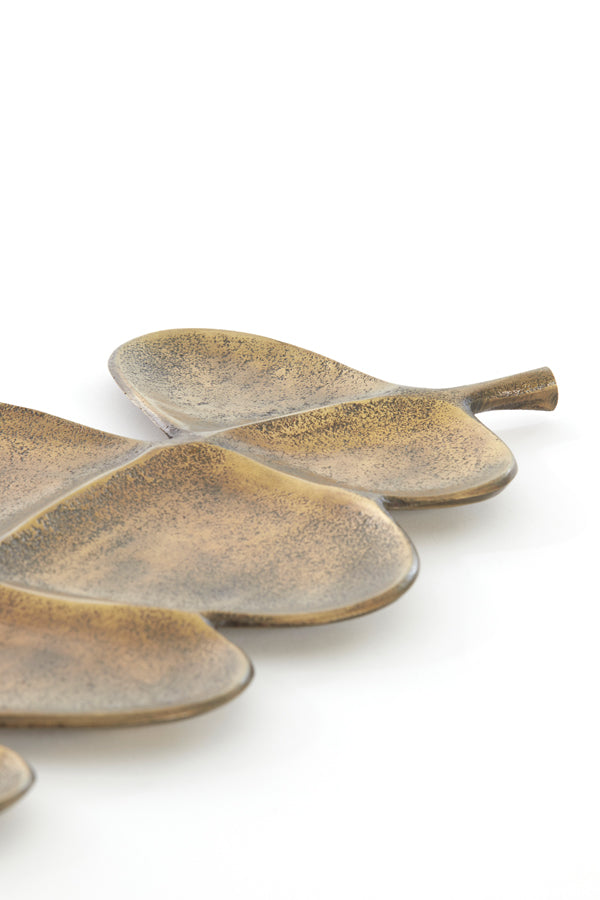 Dish 52x52x2 cm AKAKI antique bronze