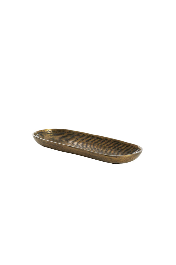 Dish 39x14x4 cm BOIRA antique bronze