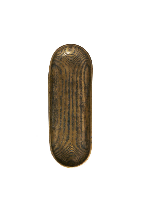 Dish 39x14x4 cm BOIRA antique bronze