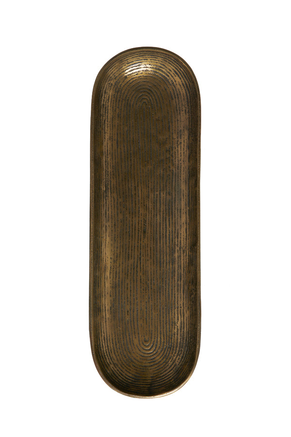 Dish 50x16x4 cm BOIRA antique bronze