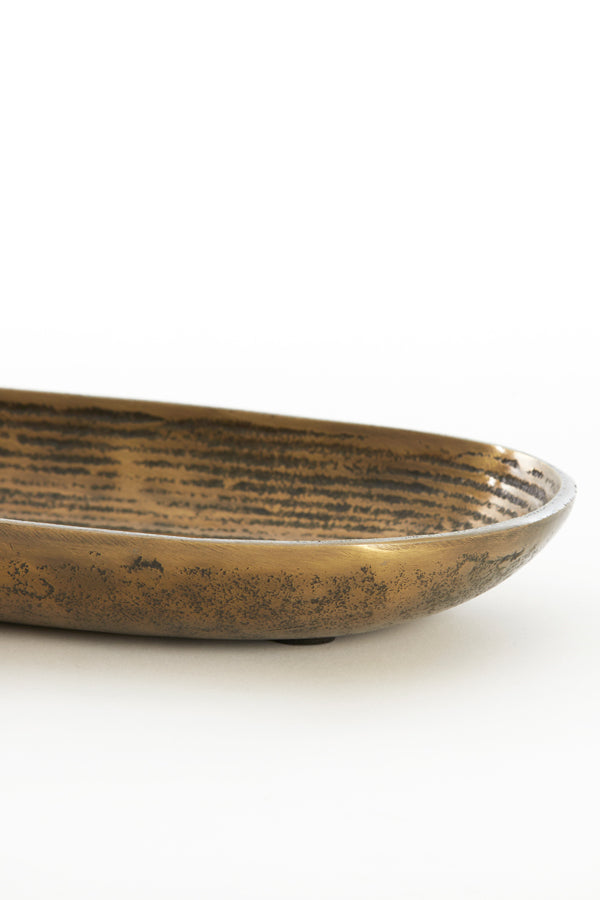 Dish 50x16x4 cm BOIRA antique bronze