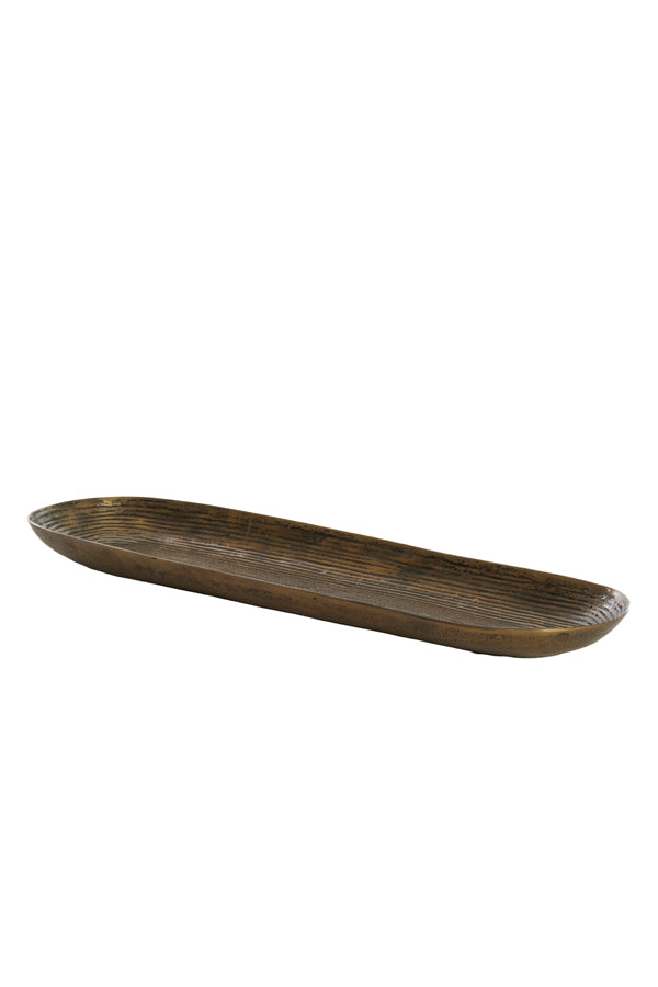 Dish 60x18x4 cm BOIRA antique bronze