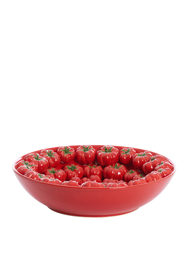 Dish 43x12 cm TAMINA ceramics red