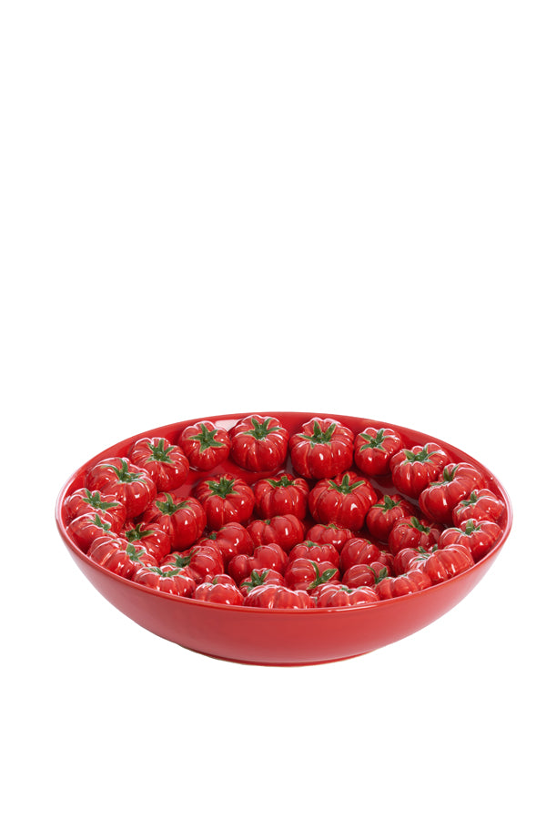 Dish 43x12 cm TAMINA ceramics red