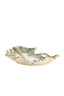 Dish 37x35x6,5 cm REDIU ceramics cream+olive green