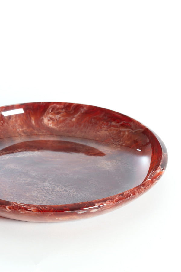Dish 34x6 cm BELAWAN burgundy