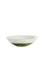 Dish 26x7,5 cm BINANGA white+green