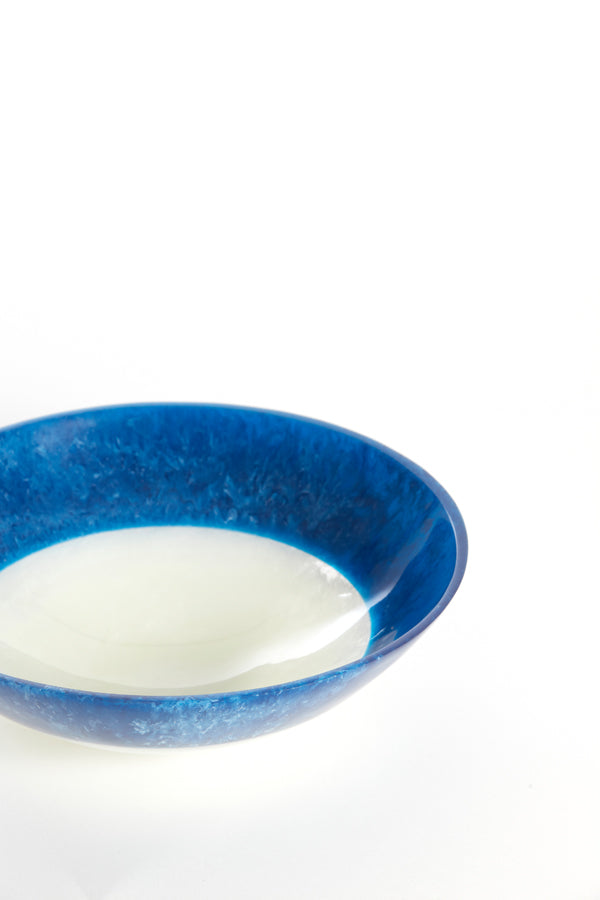 Dish 26x7,5 cm BINANGA blue+white