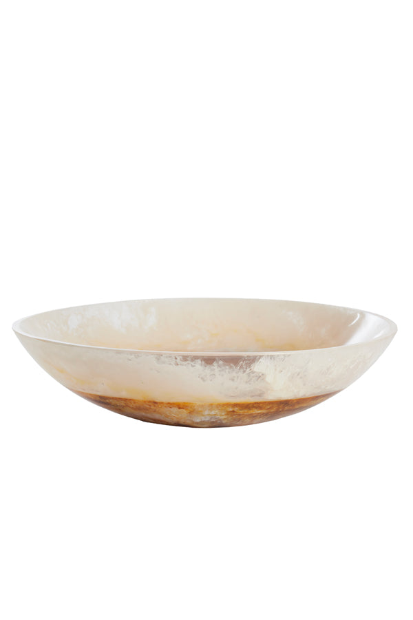 Dish 34x7,5 cm BINANGA cream+brown