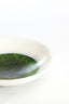 Dish 34x7,5 cm BINANGA white+green