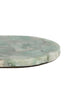 Dish on base 50x24x6 cm BELO green agate+cream