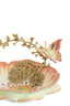 Dish 26,5x20x14 cm BUTTERFLY orange+yellow+bronze