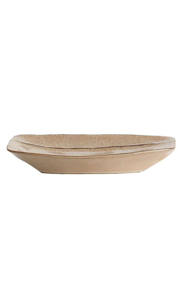 Dish 45,5x25x7,5 cm BENFICO shiny beige