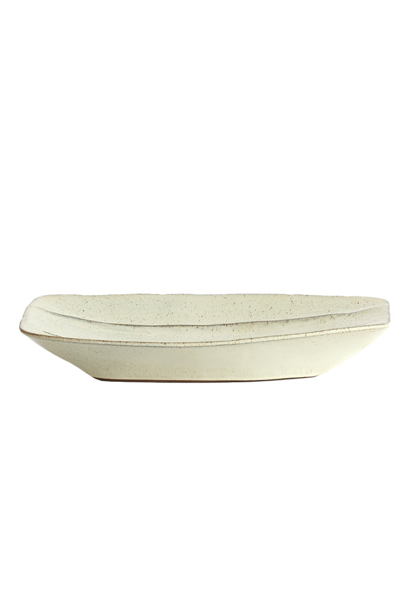 Dish 45,5x25x7,5 cm BENFICO matt cream-sand