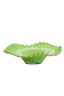 Dish 42x12 cm BERANE glass green+pink