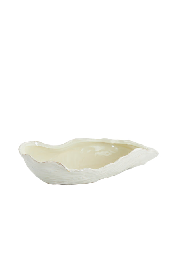 Dish 41x20,5x10 cm KALAKO ceramics cream pearl