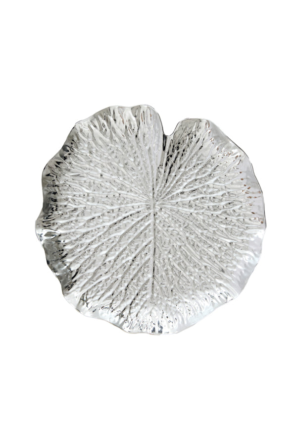 Dish 31x3,5 cm RAVINA metallic silver