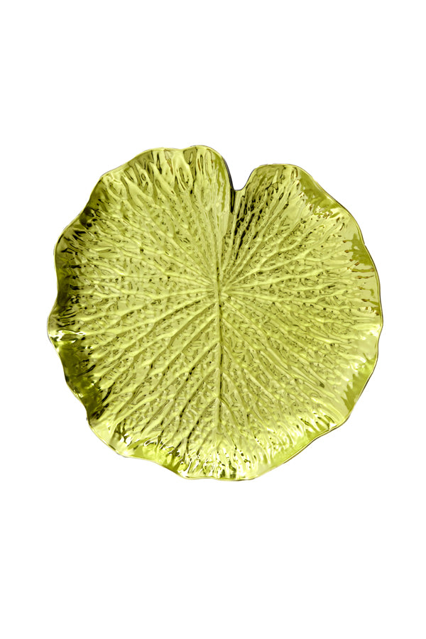 Dish 31x3,5 cm RAVINA metallic green