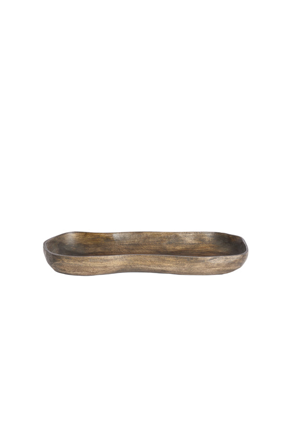Dish 45x17,5x5 cm BUGABA wood antique brown