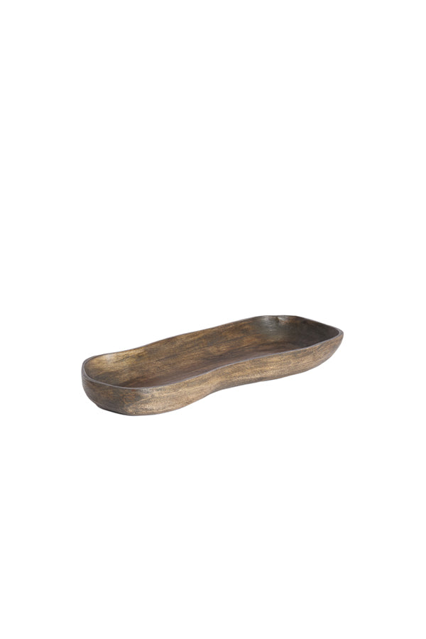 Dish 45x17,5x5 cm BUGABA wood antique brown