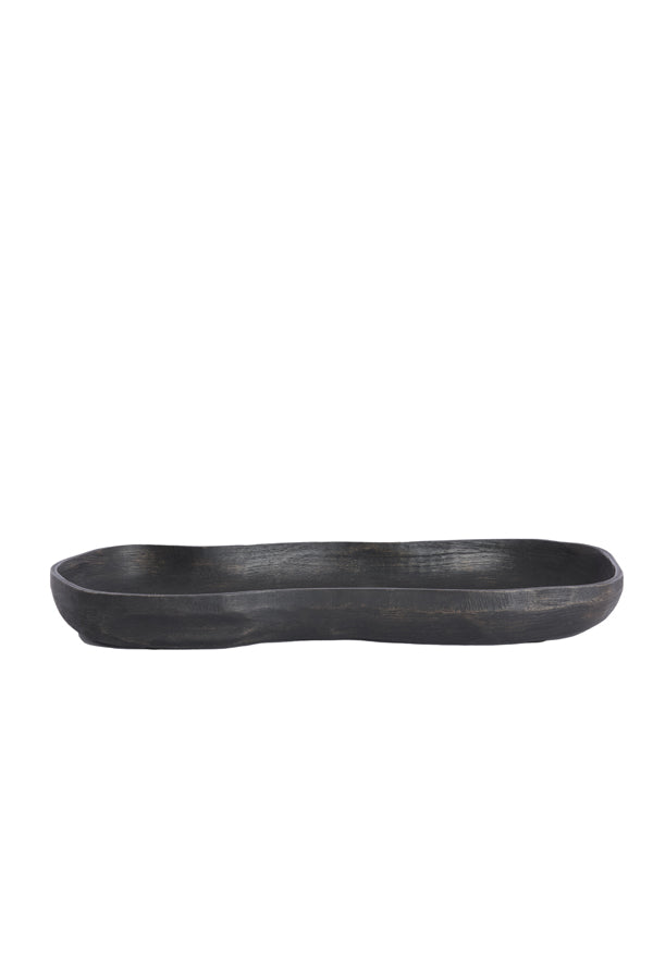 Dish 45x17,5x5 cm BUGABA wood antique dark brown