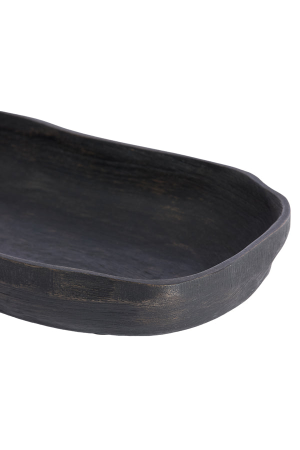 Dish 45x17,5x5 cm BUGABA wood antique dark brown
