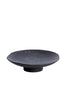 Dish on base 22x5,5 cm YAVIZA wood antique dark brown