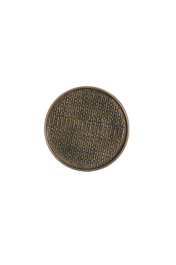 Dish 22x1 cm MANAROLA dark brown-bronze