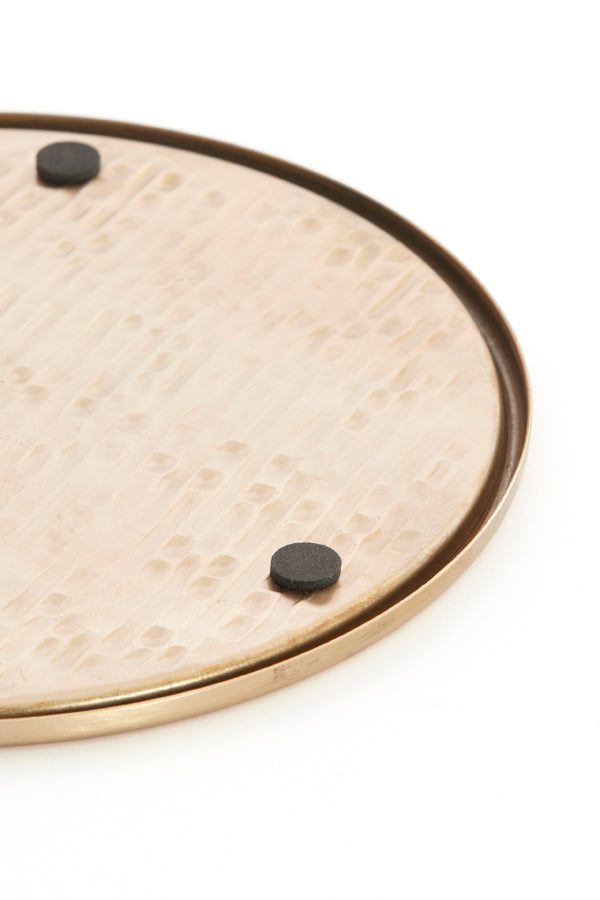 Dish 22x1 cm MANAROLA dark brown-bronze