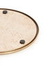 Dish 22x1 cm MANAROLA dark brown-bronze