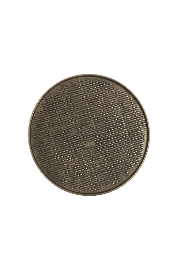 Dish 32x1 cm MANAROLA dark brown-bronze