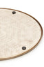Dish 32x1 cm MANAROLA dark brown-bronze